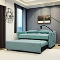 thumbnail image 3 of DeeHome Ultimate Comfort 2-Seater Sofa Bed with Pull-Out Feature, Luxe Velvet Upholstery, Storage Solutions, Built-in USB Ports, and an Adjustable Backrest, 3 of 7