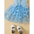 thumbnail image 6 of Suealasg Baby Girls Romper Dress Sleeveless Flower Butterfly Tulle A-line Dress 6M 12M 18M 24M Infant Newborn Girls Summer Photo Shoot Birthday Party Clothes, 6 of 9