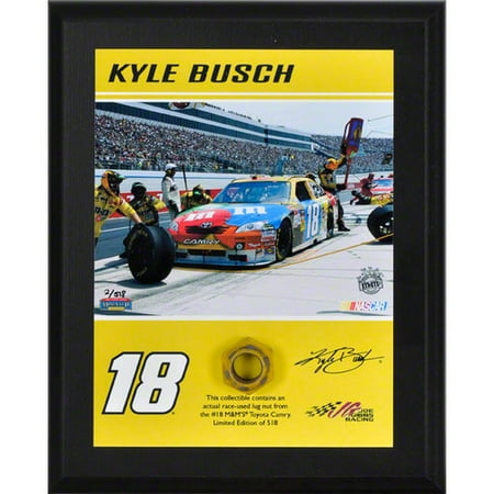 Kyle Busch Lug Nut Plaque | Details: Race Used 2011, Limited Edition of 518