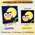 thumbnail image 2 of 4 PCS Painting by Numbers for Kids DIY Acrylic Oil Painting Kits Birthday Gift Home Wall Decor Art Craft Set （8x8inch）, 2 of 7