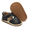 thumbnail image 4 of Aayomet Out For 324M Single Hollow Walkers Summer Toddler Shoes Girls Shoes Sandals First Flat Girls Flip Flops Size 5,Black 8.5, 4 of 4