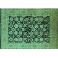 thumbnail image 1 of Ahgly Company Indoor Rectangle Oriental Turquoise Blue Industrial Area Rugs, 6' x 9', 1 of 4