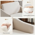 thumbnail image 5 of Bezseller 41" Oversized Accent Chair with Pouf Ottoman for Living Room, Beige, 5 of 7