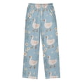 thumbnail image 2 of Geese Daisy Pattern Pajama Pants Soft Lightweight Lounge Pants Bottoms Sleep Pants Warm Comfy, 2 of 9