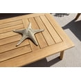 thumbnail image 4 of Laguna 4-Piece Teak Wood Outdoor Patio Conversation Sofa Set W/3-Seat Sofa, Two Armchairs, and Coffee Table, 4 of 6