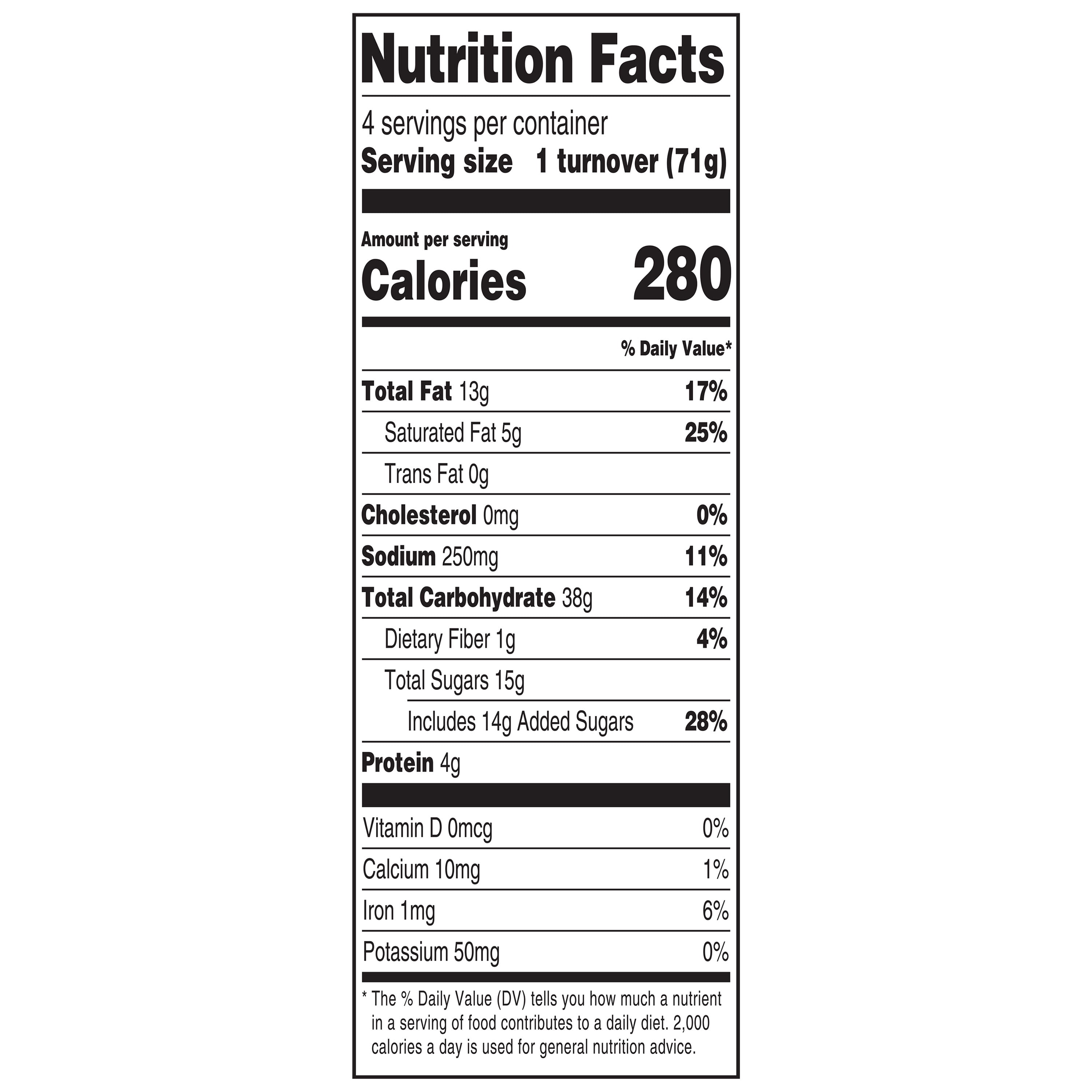 Freshness Guaranteed Baked Dulce De Leche Turnover Pastries, 10 oz, 4 Count