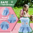 thumbnail image 4 of GASTROPOD Dog Dresses for Small Dogs Girl,Polyester Printed Everyday Dress Small Dog Costume,Lively and Cute with Lace Pet Clothes,Blue,L, 4 of 7