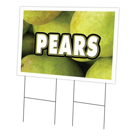 24 x 36 in. Pears Yard Sign & Stake