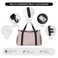 thumbnail image 4 of Balery Rose Gold Abstract Spots 1 Bolsa de Gimnasio para Mujeres, Bolsa de Viaje con Bolsillo Húmedo, Bolsa de Fin de Semana para Mujeres, Bolsa de Viaje Resistente al Agua, 4 of 7
