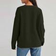 thumbnail image 4 of Ediodpoh Women’s Solid Color Cardigan Sweaters for Women Autumn Winter Versatile Buttons Knit Sweater Green XL, 4 of 5