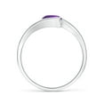 thumbnail image 2 of ANGARA Natural 0.8 Ct. Amethyst Solitaire Ring in 14K White Gold for Women (Ring Size: 11.5), 2 of 9