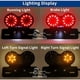 thumbnail image 2 of Luz trasera de freno universal Ormromra para motocicleta 40 LED Doble luz de freno Indicadores de señal de giro Soporte para matrícula, 2 of 5