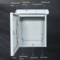 thumbnail image 3 of Electrical Junction Box Outdoor Waterproof Electrical Box Weatherproof Wall-Mounted Enclosure Large  Stainless Steel Project Box Utility Box, 3 of 6