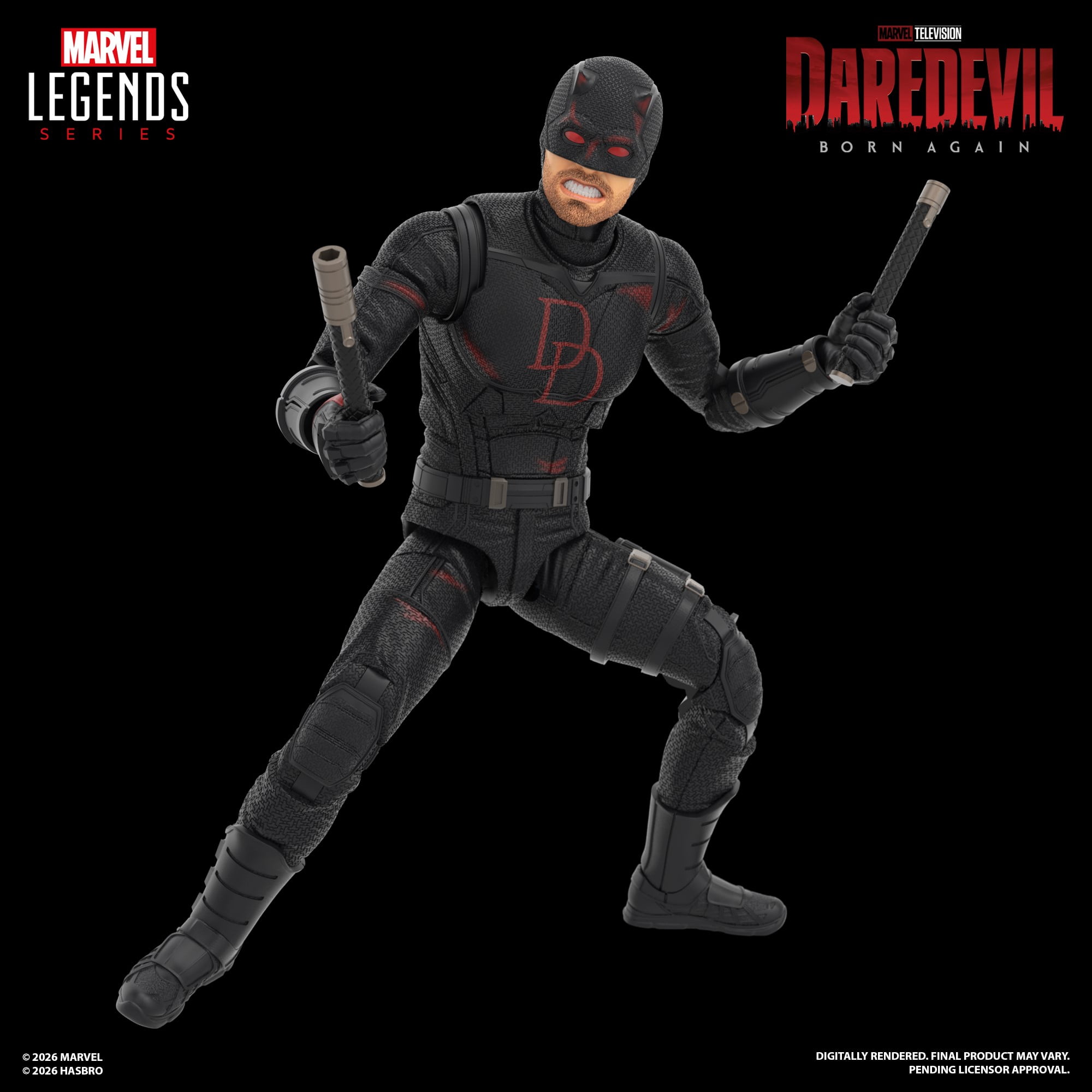 Marvel Legends Series Daredevil: Born Again Daredevil & Jessica Jones, 6-Inch Action Figure 2-Pack