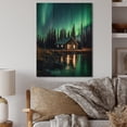 thumbnail image 2 of Designart "Northern Lights Beauty in Yukon VI" Canadian Print on Natural Pine Wood, 2 of 5