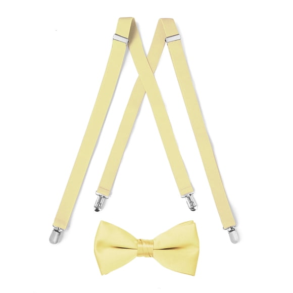Tuxedo Park Suspender & Bow Tie Set (Kids, Yellow)