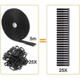 thumbnail image 5 of Sangles Robustes pour Sangle Personnalisée, Longueur Réglable Sangles de Fixation pour Rangement et Organisation Intérieur Extérieur, Noir (5M X 2CM), 5 of 5
