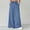 Light Blue, variant on Womens Wide Leg Summer Pants Flowy Palazzo Beach Pants Boho Drawstring High Waisted Trousers Black