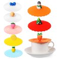 thumbnail image 4 of Homoyoyo Reliable Silicone Mug Covers Anti-Leak Protection Cute Fruits  8Pcs, 4 of 8