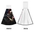 thumbnail image 2 of Disketp American Bald Eagle Warrior Hanging Kitchen Towel Tie Towels Tea Bar Dish Cloths Dry Towel for Laundry Room Decor (18*14in), 2 of 7