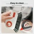 thumbnail image 6 of 2 in 1 Groove Cleaning Brush Window Track Cleaning Tools, 2025 New Hard Bristle Crevice Cleaning Brush with Hidden Scraperfor Sliding Door Track, Window Sill, Shutter Door (2, Orange), 6 of 6