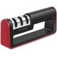 thumbnail image 1 of Afilador de cuchillos manual Afilador de cuchillos profesional [3 niveles, acero de tungsteno - diamante - piedra cerámica], afilador de cuchillos eficaz para cuchillos de acero inoxidable y cerámica (rojo - negro) brillar  Electrónica, 1 of 5