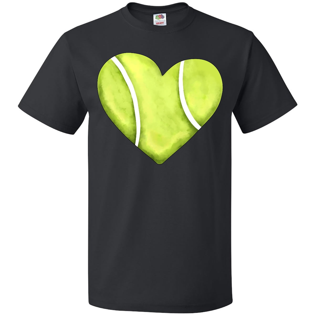 Inktastic Tennis Ball in Heart T-Shirt
