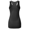thumbnail image 3 of A2Y Women's Basic Solid Soft Cotton Scoop Neck Racer-Back Tank Top, 3 of 6