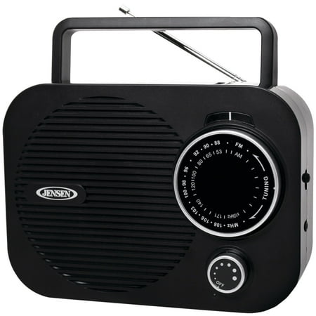 - JENSEN MR-550-BK Portable AM/FM Radio (Black)