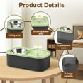 thumbnail image 4 of Keyohome 2 in 1 Cat Water Fountain and Food Bowl 3L Capacity Pet Water Dispenser with Quadruple Filtration System Automatic Fountain and Stainless Steel Bowl for Cats, 4 of 10