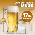 thumbnail image 2 of Taza de bebida JoyServe Cowboy Boot, 500 ml, plástico sin BPA, 12 unidades, 2 of 6