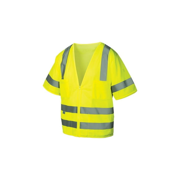 Pyramex RVZ3110XL Lumen X Class 3 Safety Vest, X-Large, Hi-Vis Lime