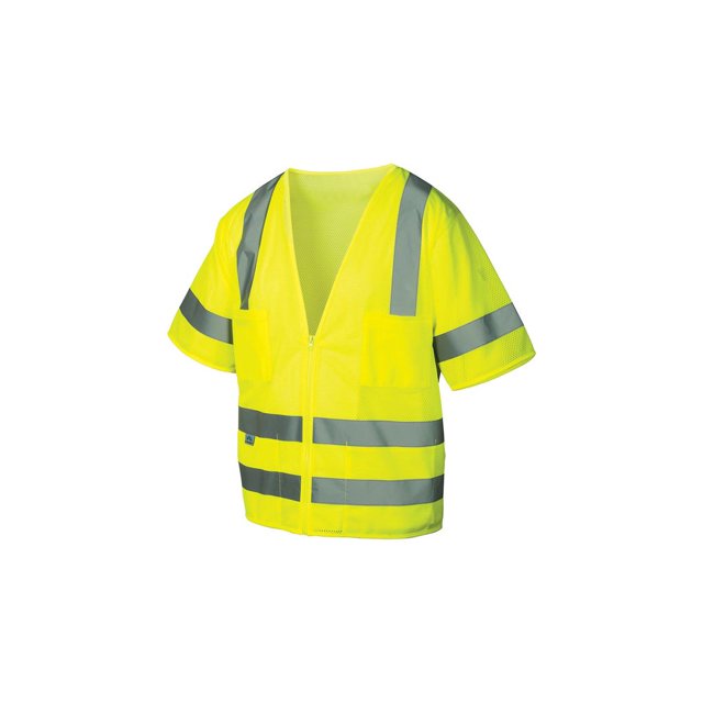 Pyramex RVZ3110XL Lumen X Class 3 Safety Vest, X-Large, Hi-Vis Lime