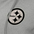 thumbnail image 2 of Women's Antigua  Heather Gray Pittsburgh Steelers Seeker Full-Zip Hoodie Jacket, 2 of 2