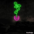 thumbnail image 4 of Craftnamesign Plant Neon Sign, Tropical LED Sign, Bedroom Decor, Plant Art, 4 of 4