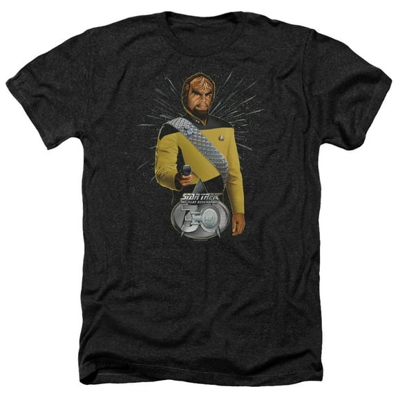 Star Trek - Worf 30 - Heather Short Sleeve Shirt - XX-Large