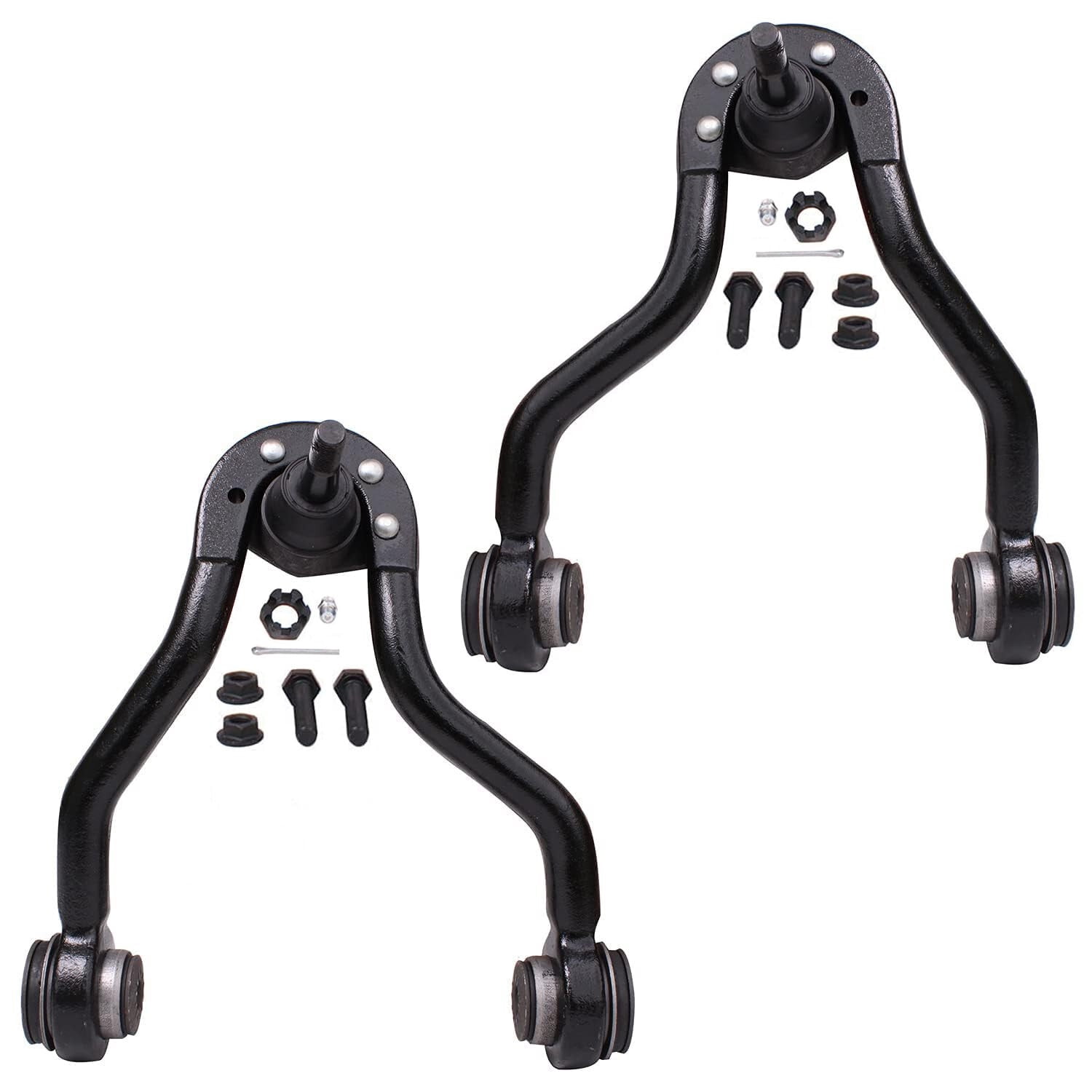 Detroit Axle - Front 17pc Suspension Kit for Chevy K1500 Tahoe Escalade 1995-2000, Wheel Bearing Hubs Upper Control Arms Lower Ball Joints Sway Bar Links Tie Rod Ends Pitman Idler Arms Bracket