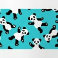 thumbnail image 2 of CafePress - Cute Happy Panda Bear Cartoon Print Blue - Pint Glass, Drinking Glass, 16 oz. CafePress, 2 of 4