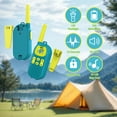 thumbnail image 4 of onn Kids' Walkie Talkies, Up to 16 Mile Range, 22 Channels, LED Flashlight, 2 Pack, 4 of 13