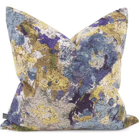 HOWARD ELLIOTT STANTON Pillow Throw 24x24 Burnout Texture Eggplant Textured