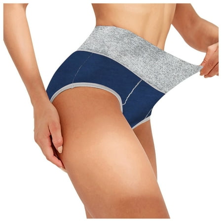 

Zerlibeaful Women Underwear Brief Panties Solid Color Patchwork Panties Knickers Bikini Underpants