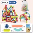 thumbnail image 1 of Juego de bloques de construcción magnéticos, juguetes para niños, varilla magnética, bloques de construcción, juguetes educativos Montessori para niños, niños y niñas Tan Jianjun unisex, 1 of 2