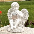 thumbnail image 2 of Statue, Decorative Lights Solar Light Craft Garden Light Delicate Angel Garden Decor Angel Statue Garden Decor Angel Statue Light Novel Angel Lamp Creative Angel Sculpture, Sculptures & Statues, 2 of 5