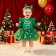 thumbnail image 2 of mgoYE Baby Girl Christmas Outfit Newborn Infant My First Christmas Dress Tutu Skirt with Headband Set, 2 of 5