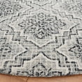 thumbnail image 3 of SAFAVIEH Abstract Drew Abstract Wool Area Rug, Dark Blue/Gray, 6' x 6' Round, 3 of 11