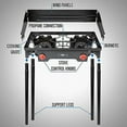 thumbnail image 3 of Hike Crew Portable 2 Burner Gas Stove for Outdoor Cooking, 3 of 7