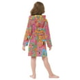 thumbnail image 7 of FORMRS Niños Bathrobe Unisex Hooded Robe Soft Plush Pajamas Sleepwear, Size 4-6T, Art City, 7 of 7