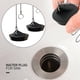 thumbnail image 4 of Tapón de fregadero de goma de 2 piezas con tapón de cadena de bolas, tapón de fregadero Universal de acero inoxidable con gancho, 4 of 5