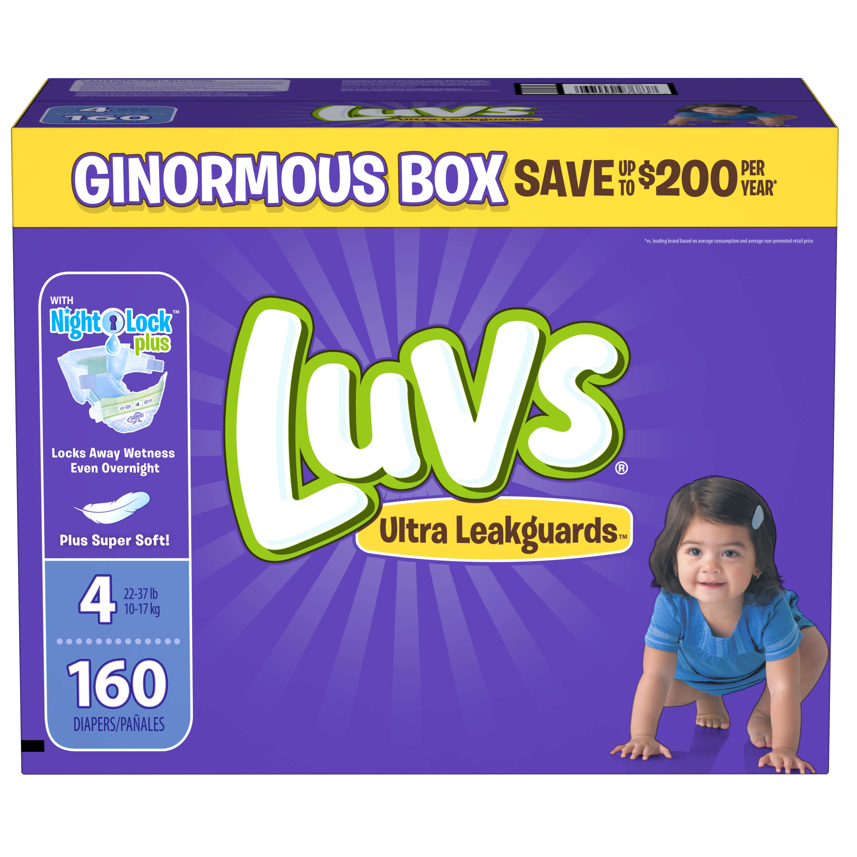 luvs diapers size 4 walmart