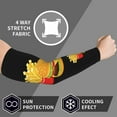 thumbnail image 6 of Men Women Hamburger Fries Cola Compression Arm Sleeves Cover Arms For Tattoo Cover Up Cooling Sports Sleeve, 6 of 7